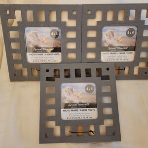 Bundle Of 3 4x4 Photo Frame. Home Decor. Family,.parties, Weddings
